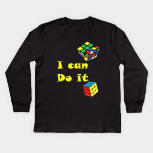 i can do it Kids Long Sleeve T-Shirt